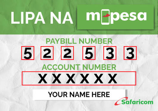 PAYBILL NUMBER REGISTATION
